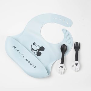 Mickey Mouse Baby Apron & Utensils