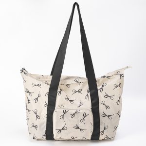 Bow Foldable Tote Bag