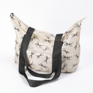 Bow Foldable Tote Bag